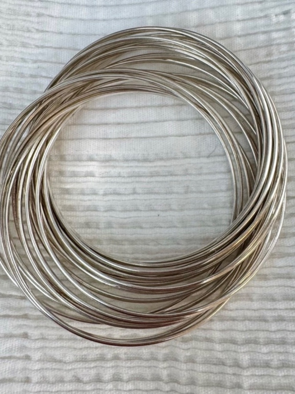 Silpada Sterling Silver Interlocking Bangle Bracelet | B0640 - Picture 3 of 3